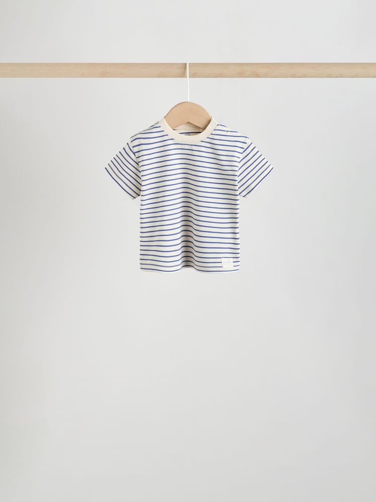 Blue Short Sleeve Baby T-Shirts 4 Pack (0mths-2yrs)