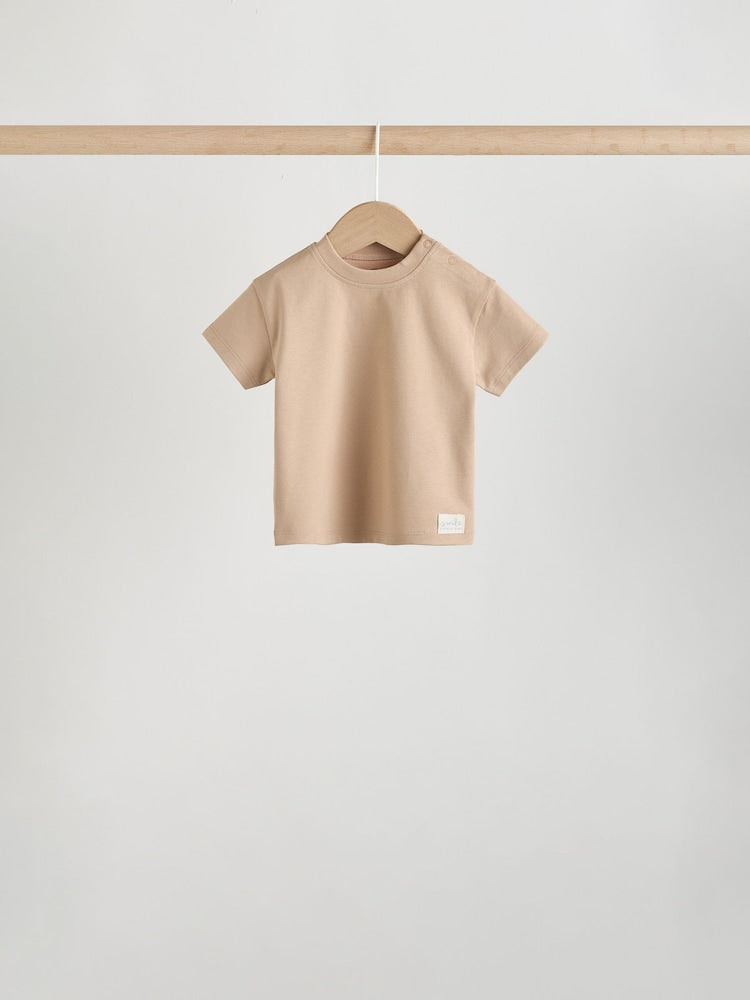 Mono/Neutral Short Sleeve Baby T-Shirts 4 Pack (0mths-2yrs)