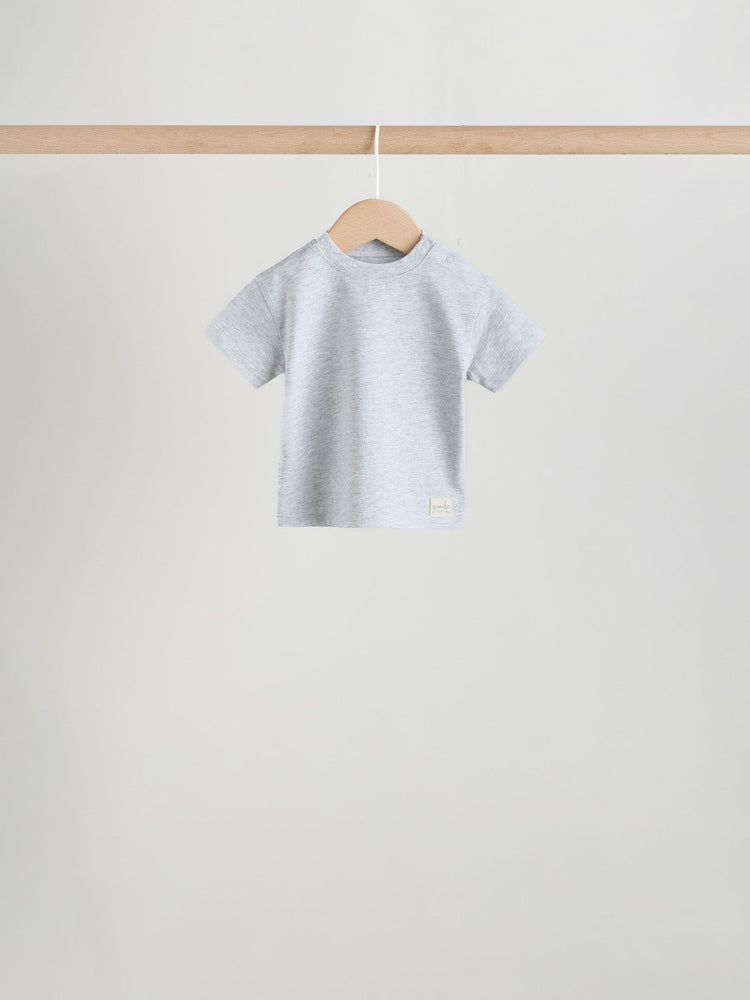Mono/Neutral Short Sleeve Baby T-Shirts 4 Pack (0mths-2yrs)