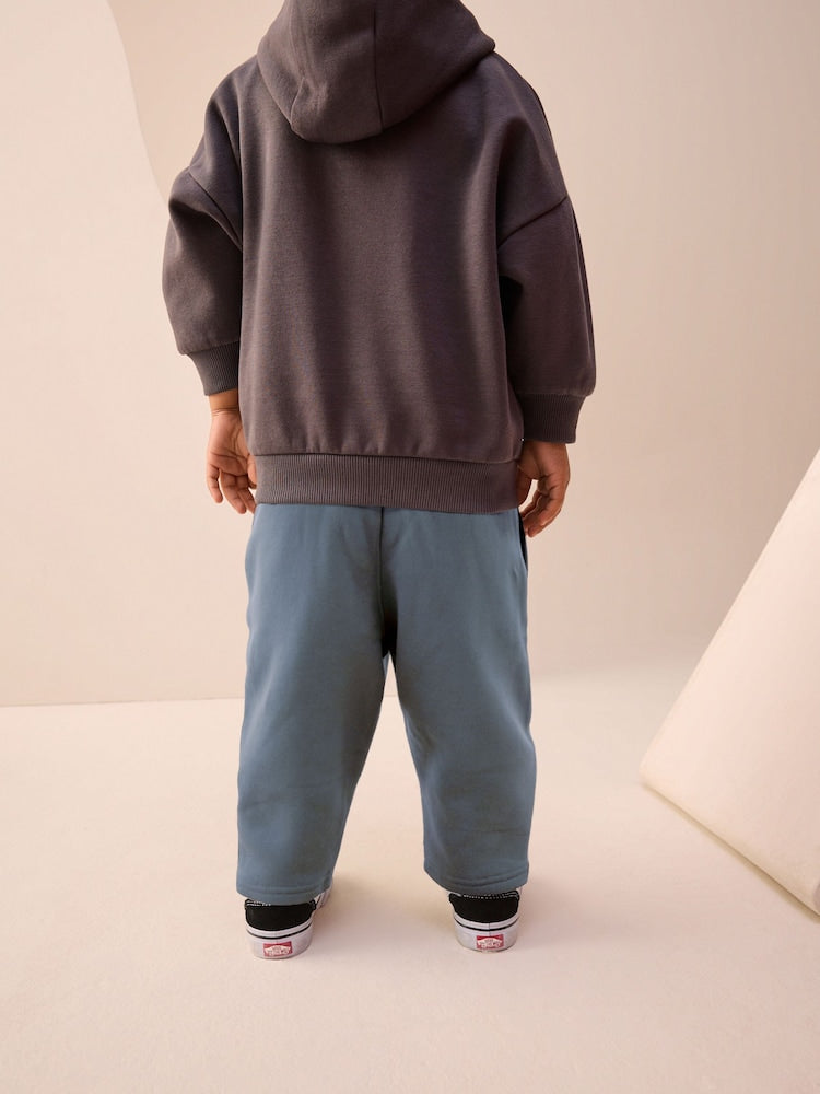Slate Grey Single Wide Leg Jersey Joggers (3mths-7yrs)