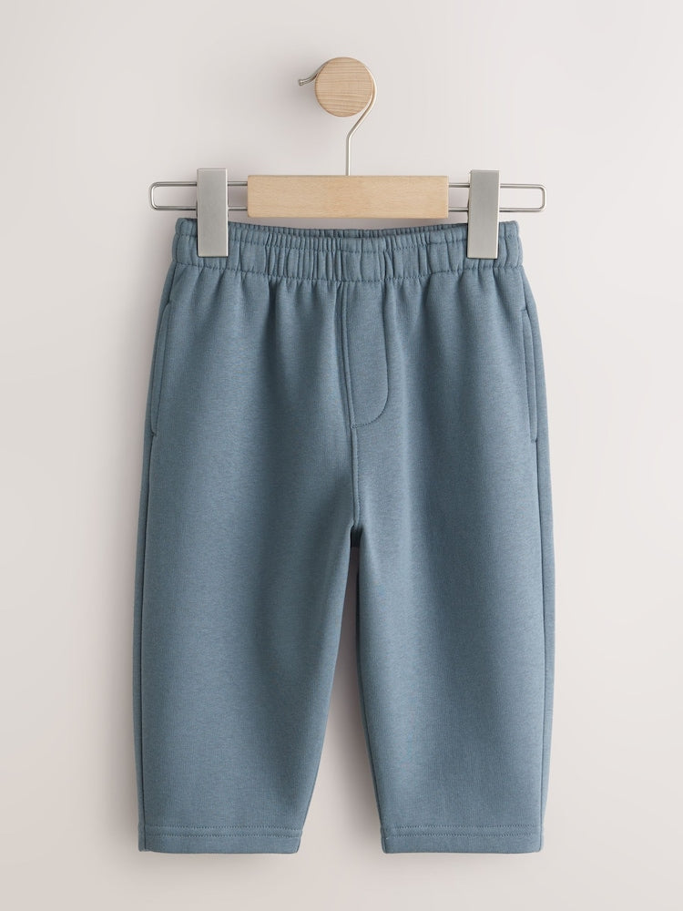 Slate Grey Single Wide Leg Jersey Joggers (3mths-7yrs)