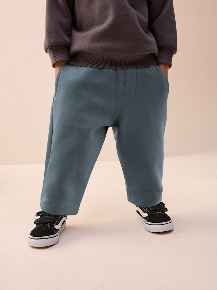 Slate Grey Single Wide Leg Jersey Joggers (3mths-7yrs)