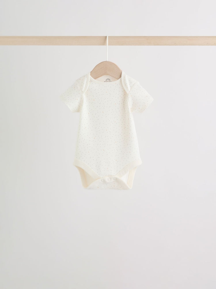 Neutral Short Sleeve Bodysuits 5 Pack