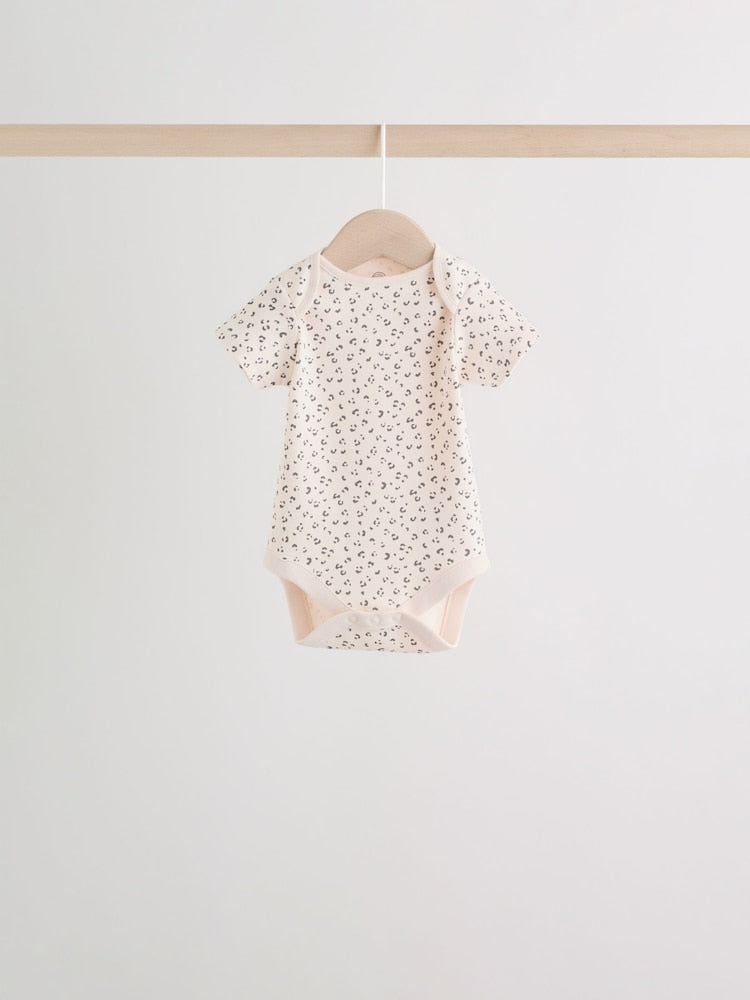 Neutral Short Sleeve Bodysuits 5 Pack