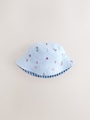 Blue Boats Cap Bucket Hats 2 Pack (3mths-10yrs) - Size 3-9 Months (62-74cm)