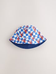 Red/White/Blue Lobster Reversible Bucket Hat (3mths-16yrs) - Size 3-9 Months (62-74cm)
