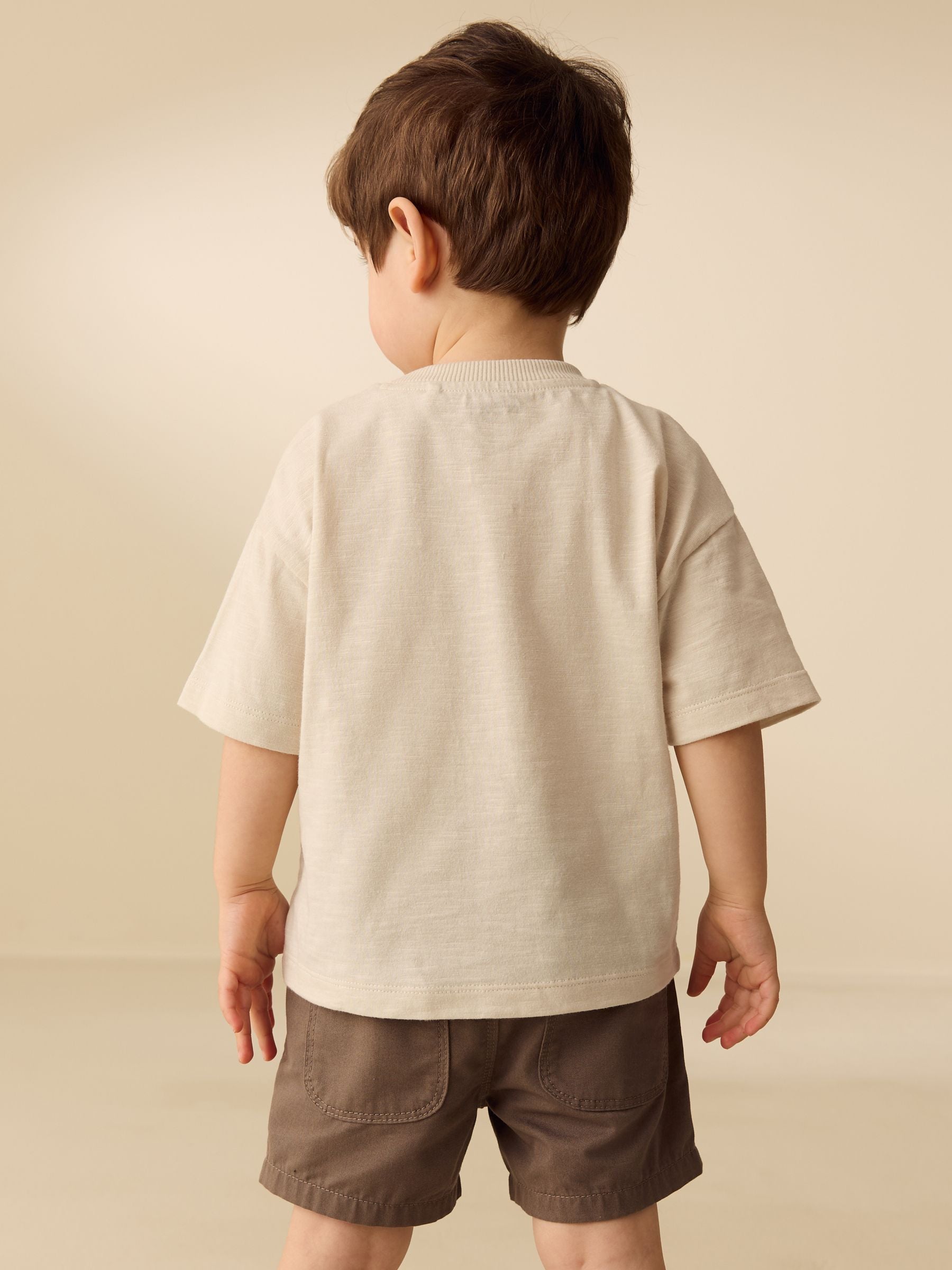White Neutral Diggers Short Sleeve Appliqué T-Shirt (3mths-7yrs) - Size 3-6 Months (62-68cm)