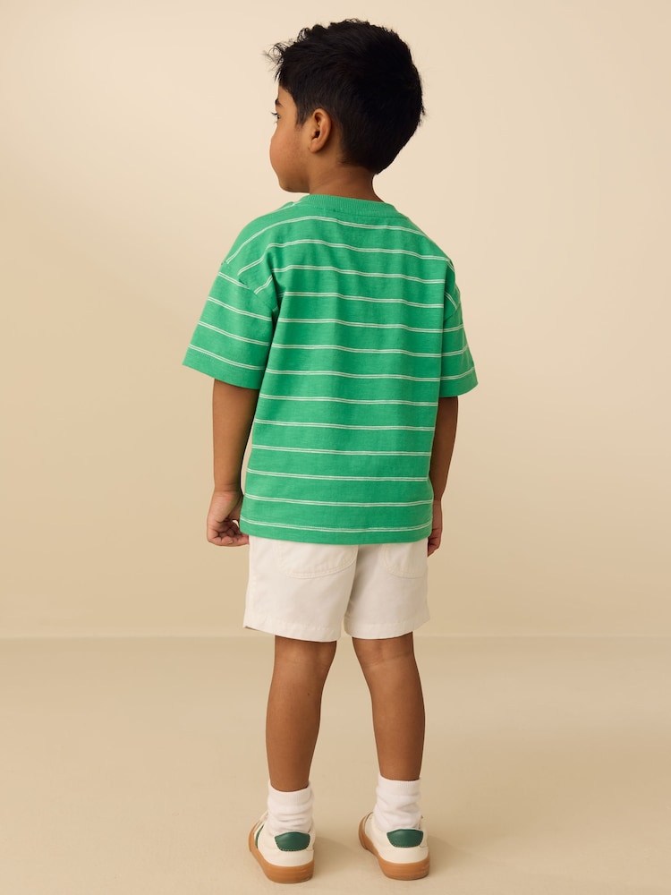 Green Pocket Short Sleeve Stripe T-Shirt (3mths-7yrs) (3mths-7yrs)