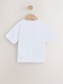 White Short Sleeve Small Graphic T-Shirt (3mths-8yrs) - Size 3-6 Months (62-68cm)