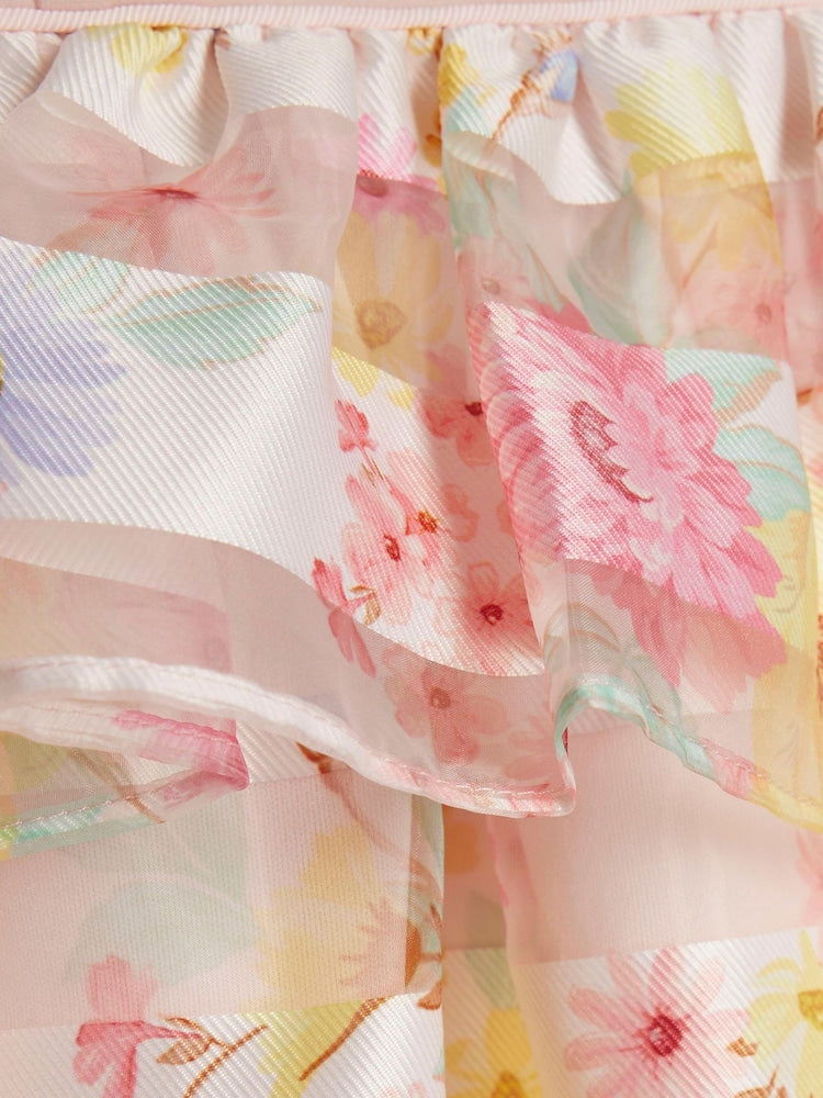 River Island Pink Floral Occasion Dress