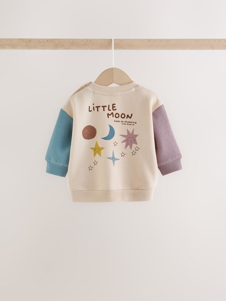 Blue/Cream Stars Sweatshirt and Cord Trousers Baby Set 2 Piece (0mths-2yrs)