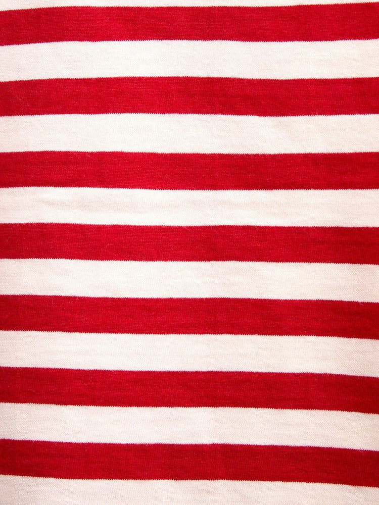 Jojo Maman Bébé Bright Red Golf Appliqué Stripe Top