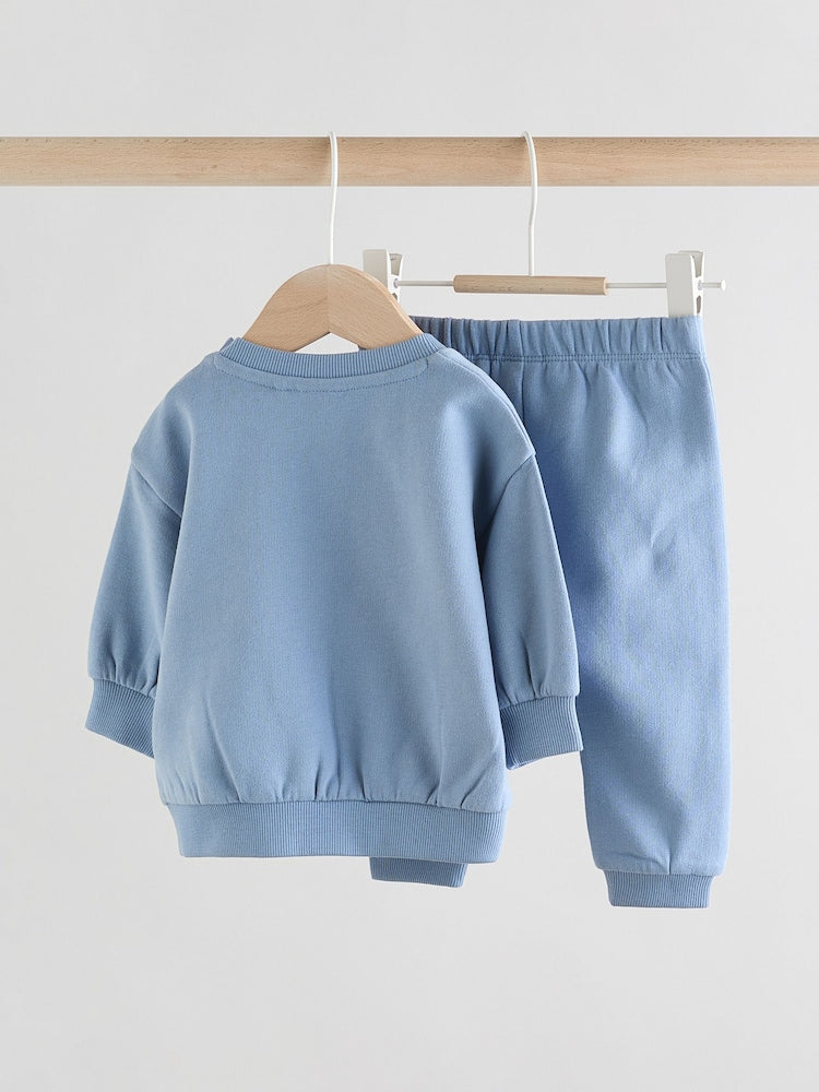 Blue Baby Sweater and Joggers Set (0mths-2yrs)