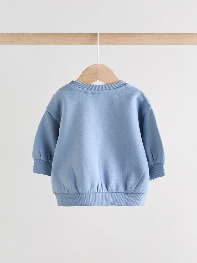 Blue Baby Sweater and Joggers Set (0mths-2yrs)