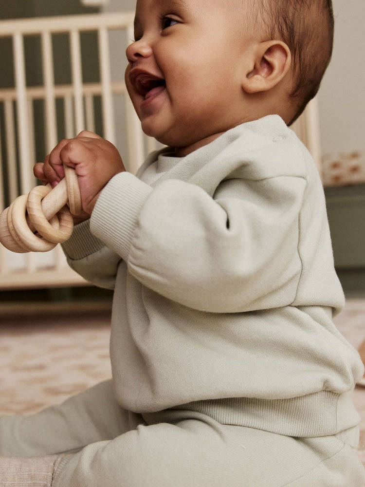 Sage Green Baby Sweater and Joggers Set (0mths-2yrs)
