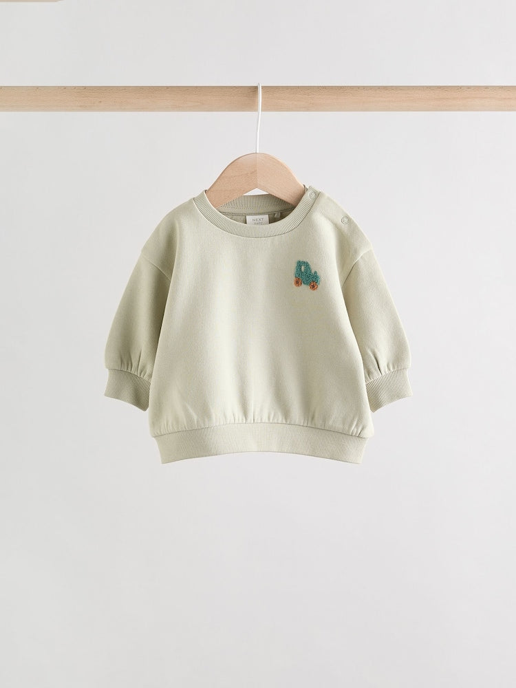 Sage Green Baby Sweater and Joggers Set (0mths-2yrs)