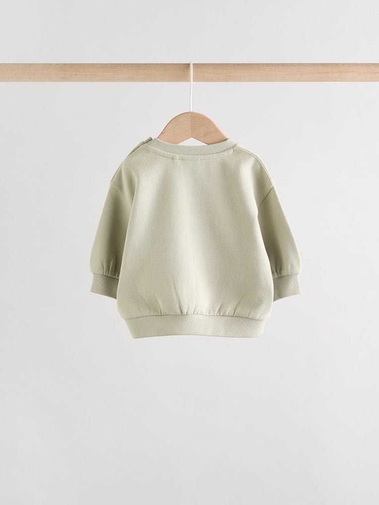 Sage Green Baby Sweater and Joggers Set (0mths-2yrs)