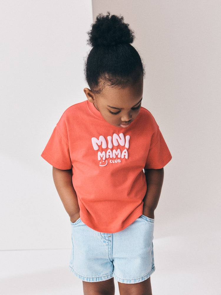 Bright Pink Smile Slogan T-Shirt (3mths-7yrs) - Bright Pink / 12-18 Months (80-86cm)