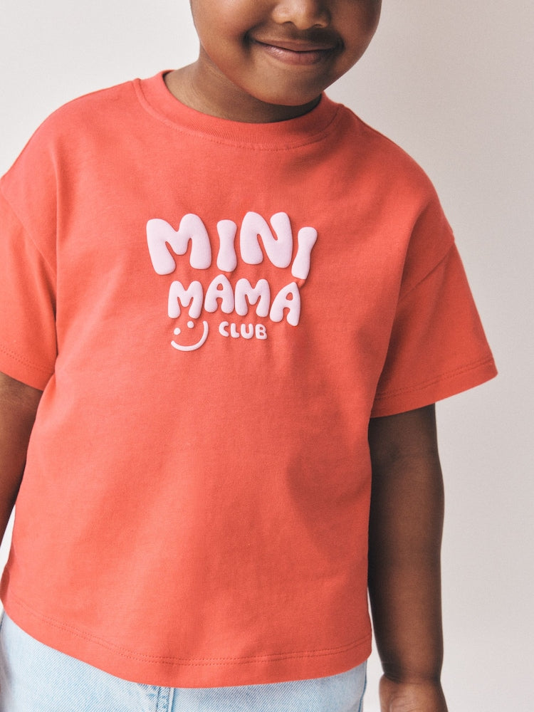 Bright Pink Smile Slogan T-Shirt (3mths-7yrs)