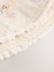 Cream Beaded Chain Bucket Hat (3-16yrs) - Size 3-4 Years (98-104cm)