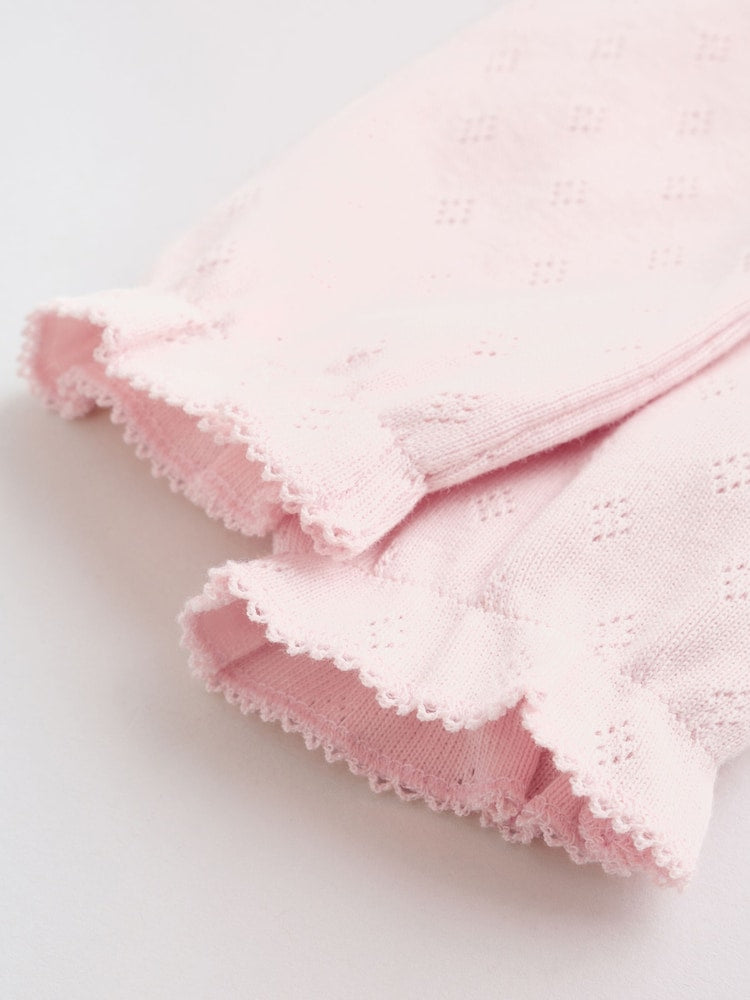 Pink Floral Bunny Sleepsuits 3 Pack (0mths-2yrs)
