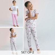 Disney Daisy Duck Print T-shirt and Elasticated Pyjamas - Set of 2-undefined-image-1