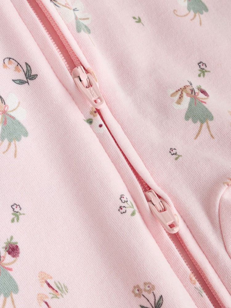 Pink Baby Sleepsuits 3 Pack