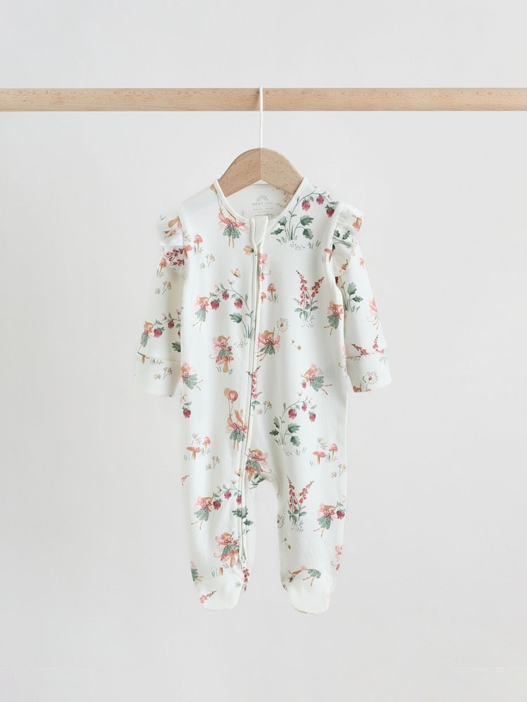 Pink Baby Sleepsuits 3 Pack