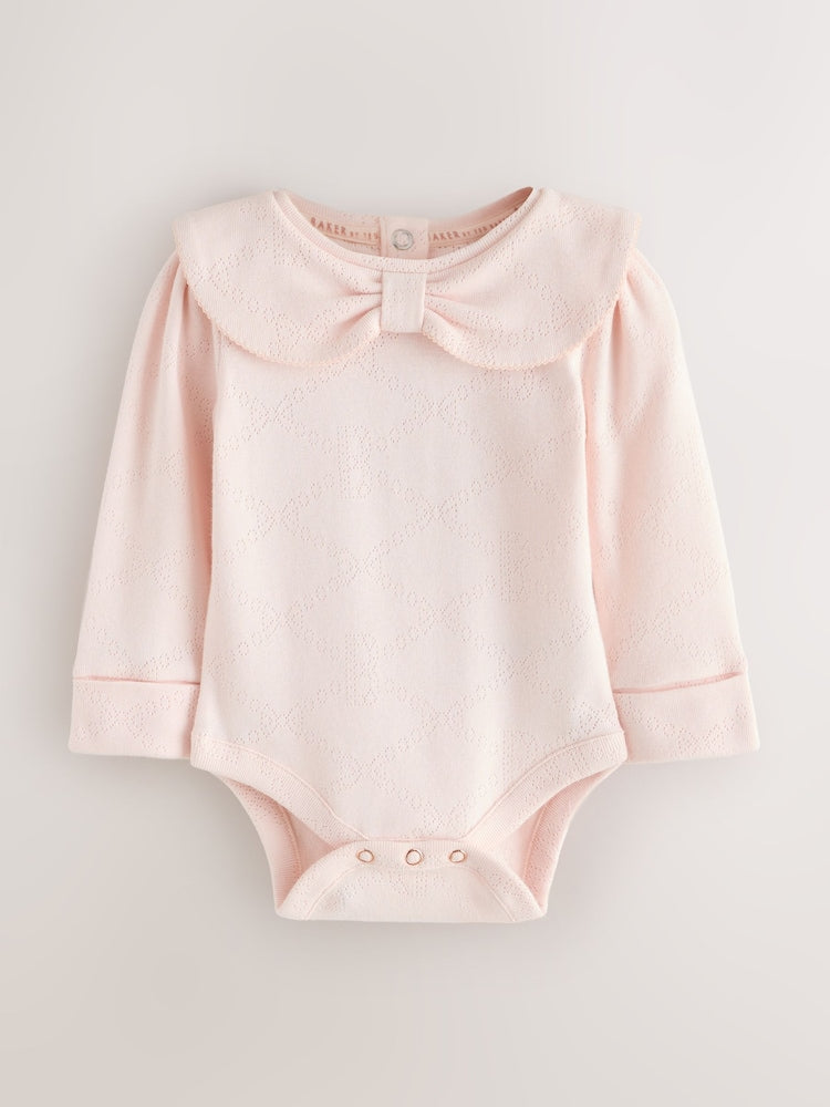 Baker by Ted Baker Pointelle Bow Bodysuit & Legging Set 2 Piece