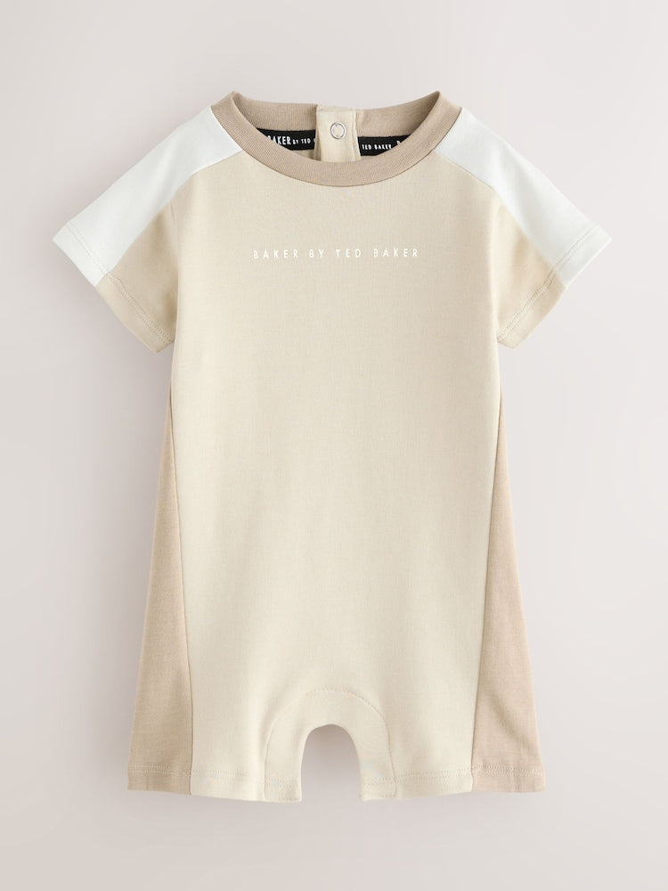 Baker by Ted Baker 2 Pack Colourblock Rompers