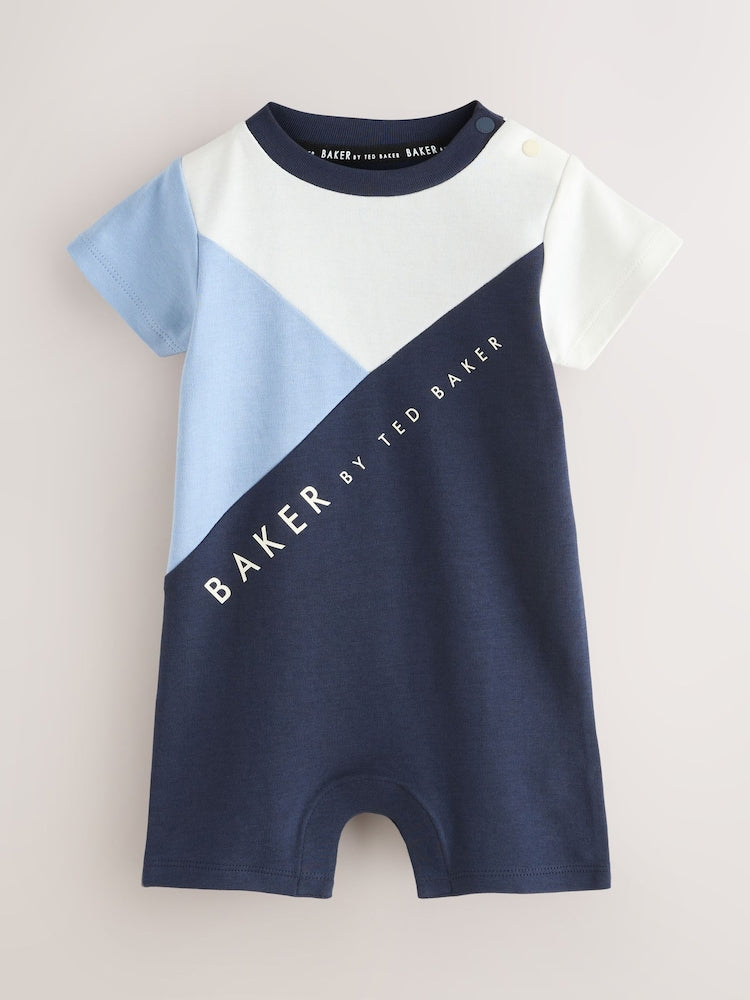 Baker by Ted Baker 2 Pack Colourblock Rompers