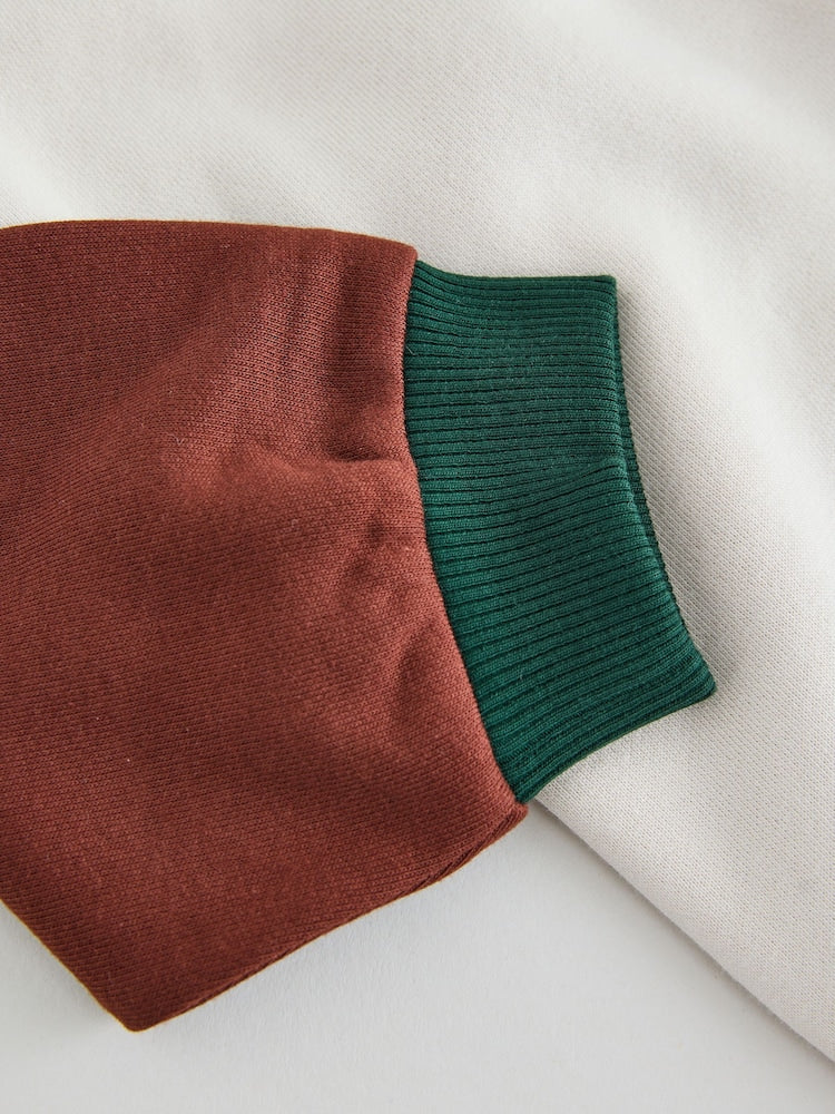 Colourblock Car Printed Crew Neck Sweat Top (3mths-7yrs)