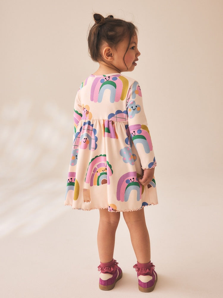 Rainbow Long Sleeve Ribbed