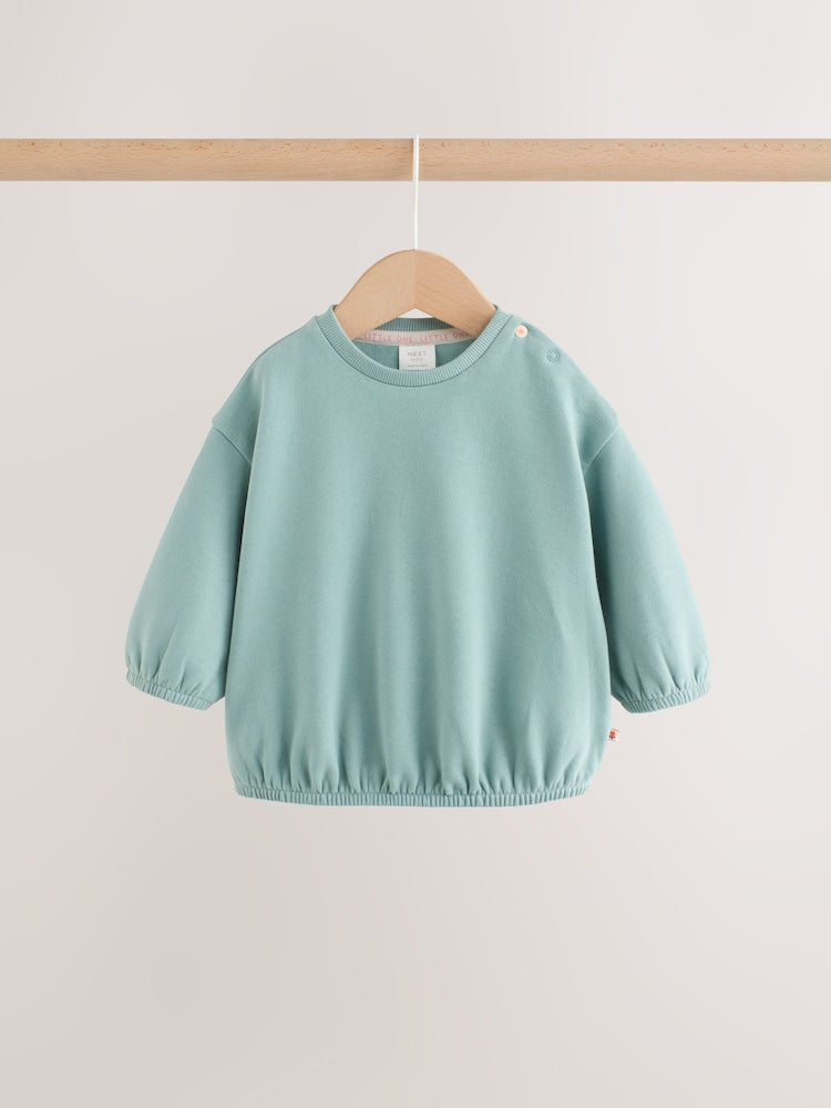 Sage Green Baby Sweat Top And Legging Set (0mths-2yrs)