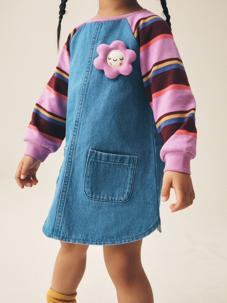 Purple Stripe Raglan Denim