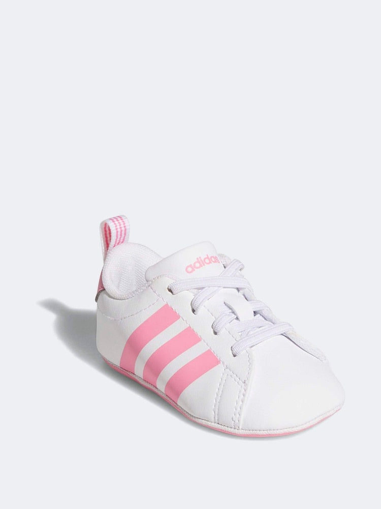 adidas White Grand Court Crib Trainers