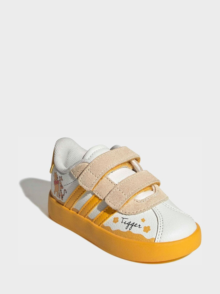 adidas White VL Court 3.0 CF Infant Trainers