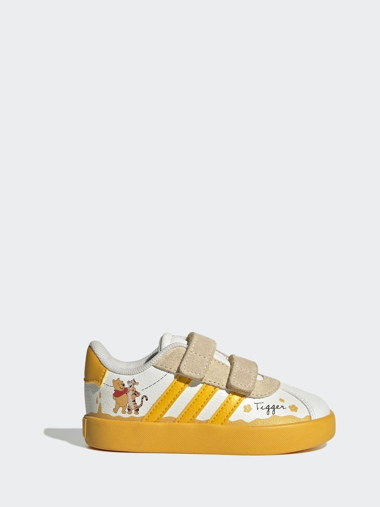 adidas White VL Court 3.0 CF Infant Trainers