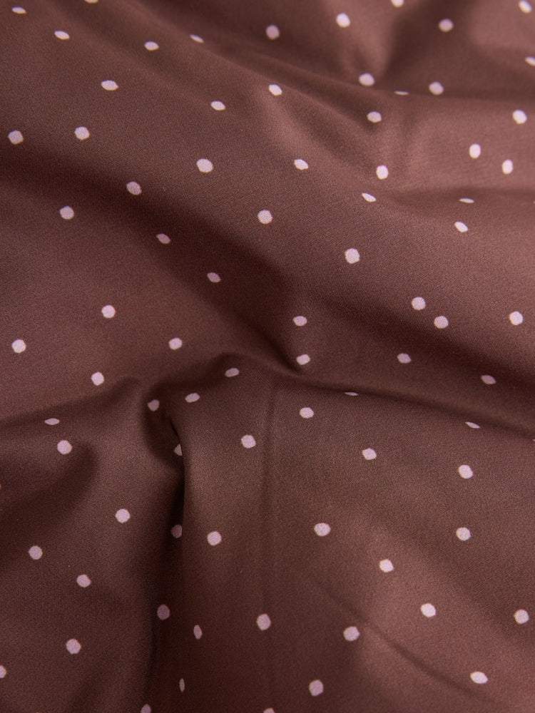 Brown Spotted Hooded Padded Baby Jacket (0mths-2yrs)