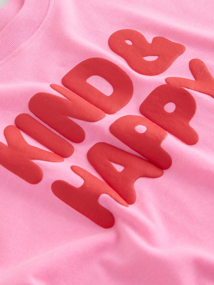 Pink Short Sleeve T-Shirt (3mths-7yrs)