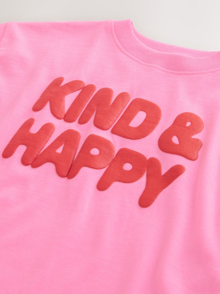 Pink Short Sleeve T-Shirt (3mths-7yrs)