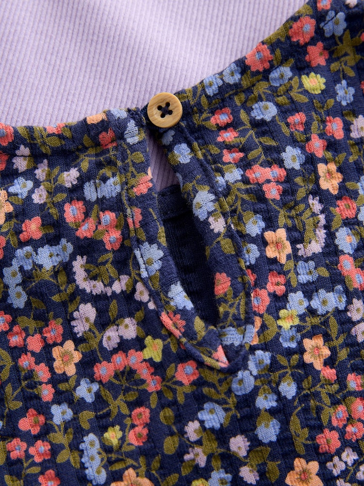 Navy Floral Top and Legging Set (3mths-7yrs)