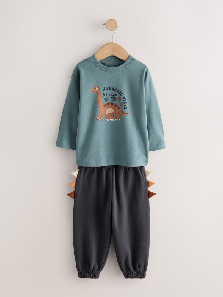 Blue/Rust Dinosaur Spikes