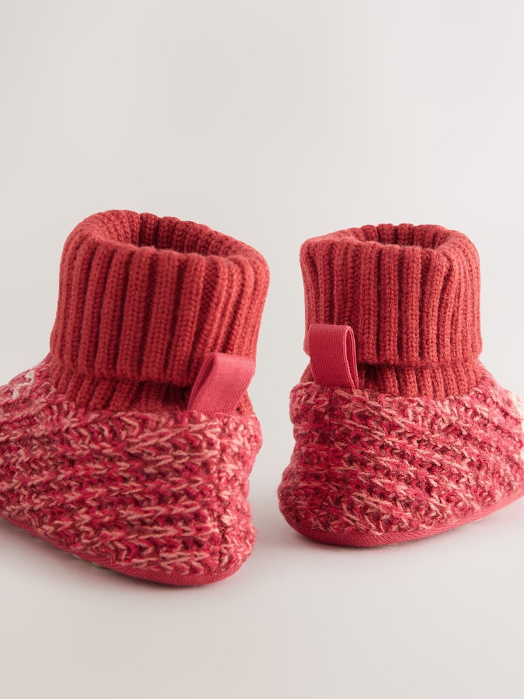 Red My First Christmas Sock Top Boot Shoes (0-18mths)