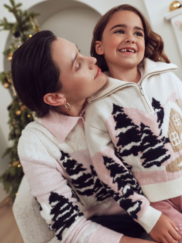 Ecru Gingerbread Christmas Jumper (3-16yrs)