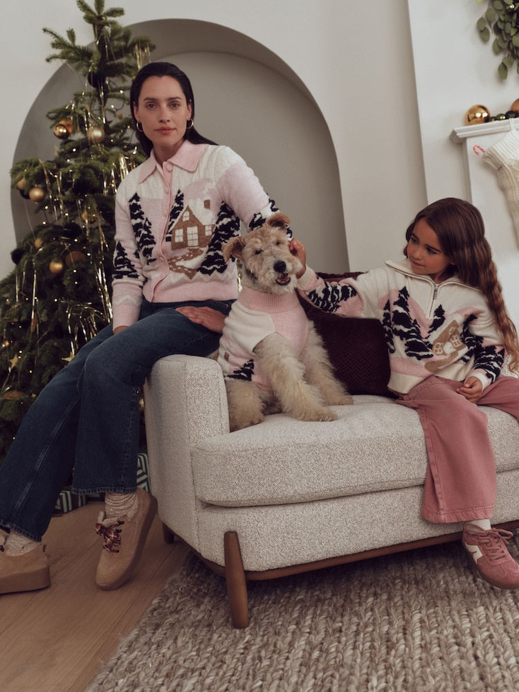 Ecru Gingerbread Christmas Jumper (3-16yrs)