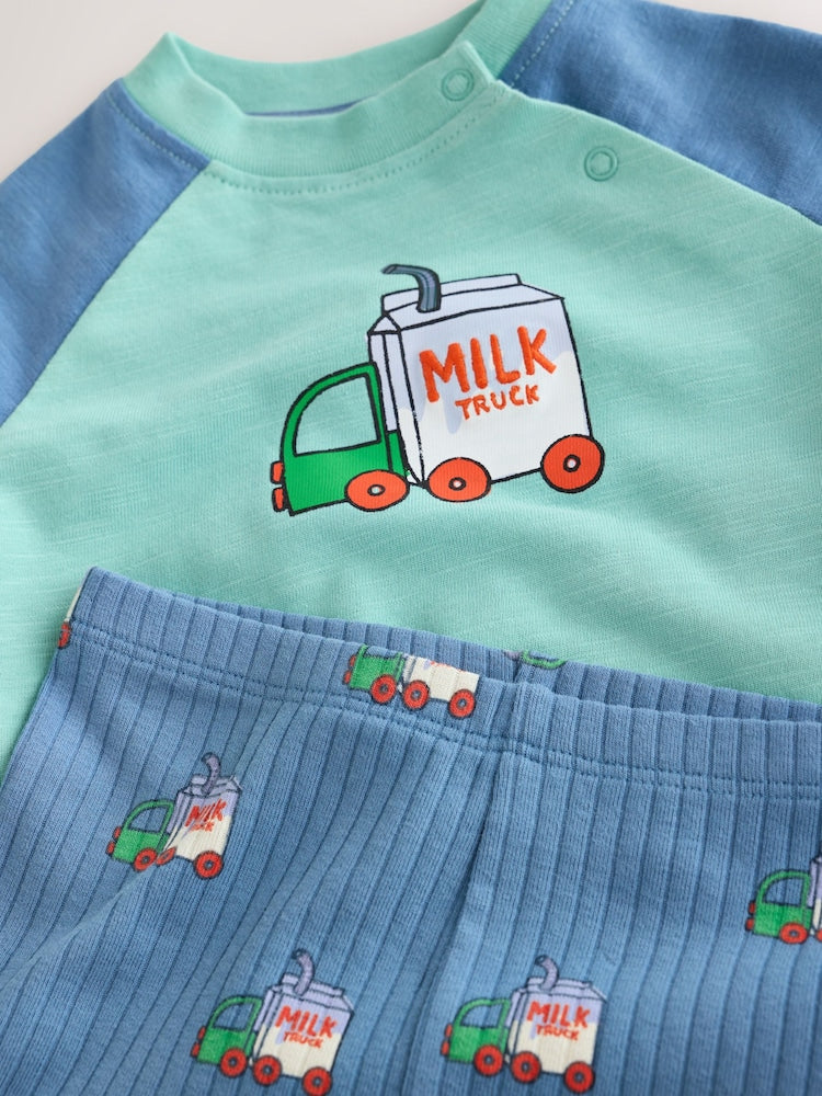 Green Milk Truck