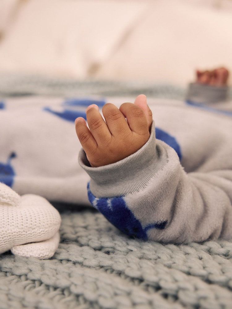 Blue Elephant 2.5 Tog Fleece Baby Sleep Bag
