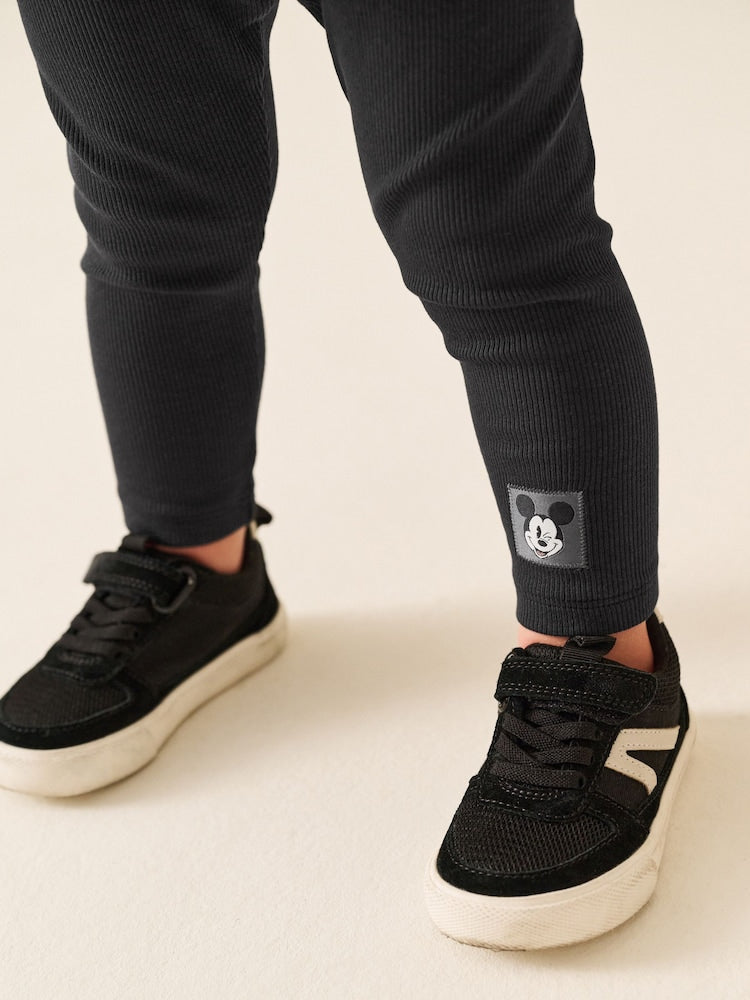 Charcoal Grey Mickey Mouse Crew Neck Sweat Top and Leggings Set (3mths-8yrs)