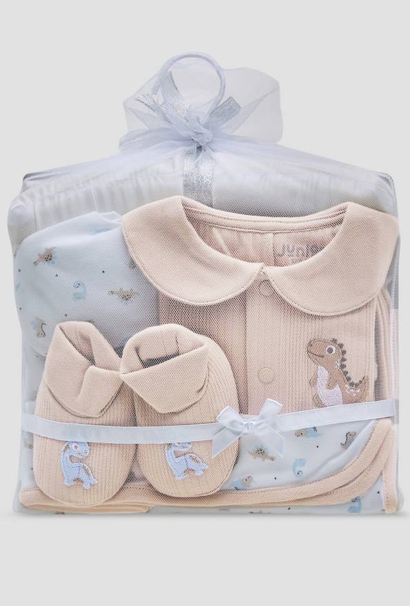 Set of 5 Juniors Clothing Gift Set with Dinosaur Print